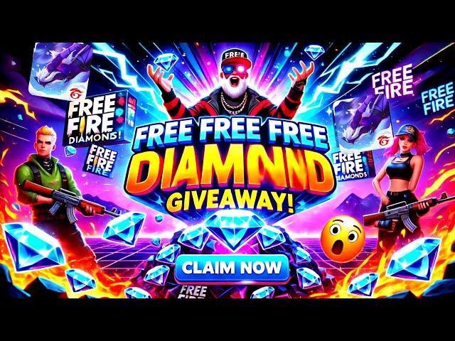 DIAMOND GIVEWAY || FREE FIRE GIVEWAY  GARENA FREE FIRE #freefire #shortslive #giveaway  #live