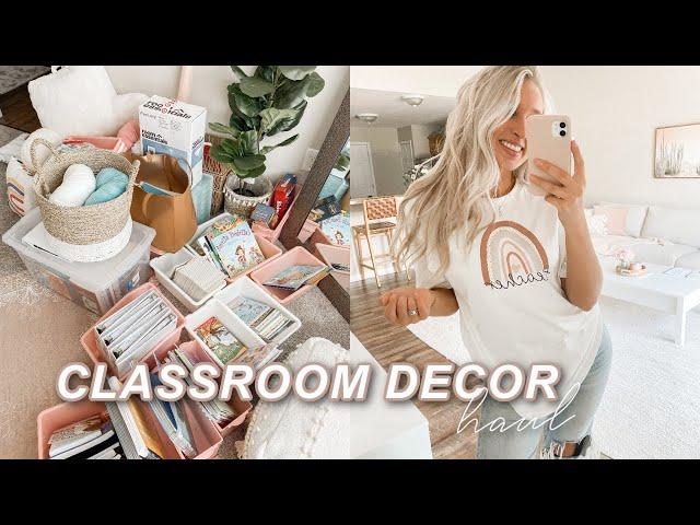 *HUGE* CLASSROOM DECOR HAUL | i got my dream teaching job + teacher tee merch!