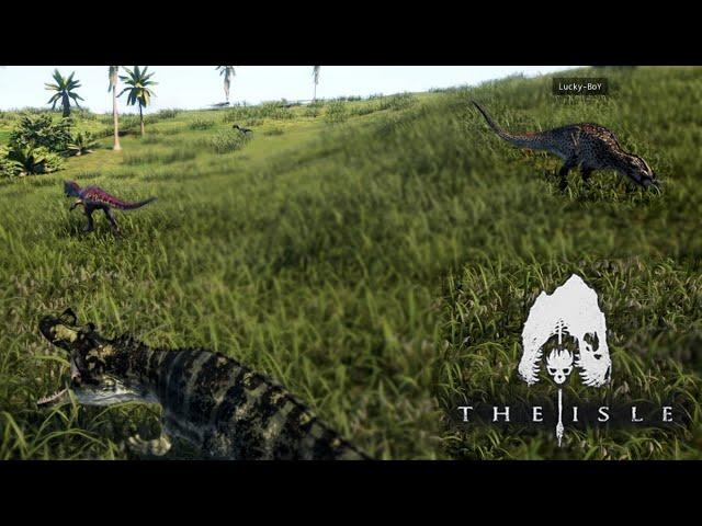 Ceratosaurus fights Dilophosaurus group | The Isle Evrima