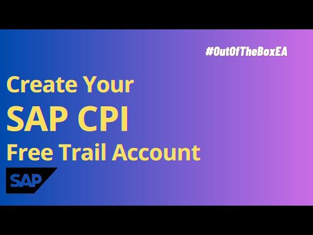 How to Setup SAP CPI Free Trail Account (SAP Integration Suite)? #sap #cpi #freetrail