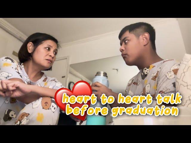 HEART TO HEART TALK BEFORE GRADUATION | CANDY AND QUENTIN | OUR SPECIAL LOVE