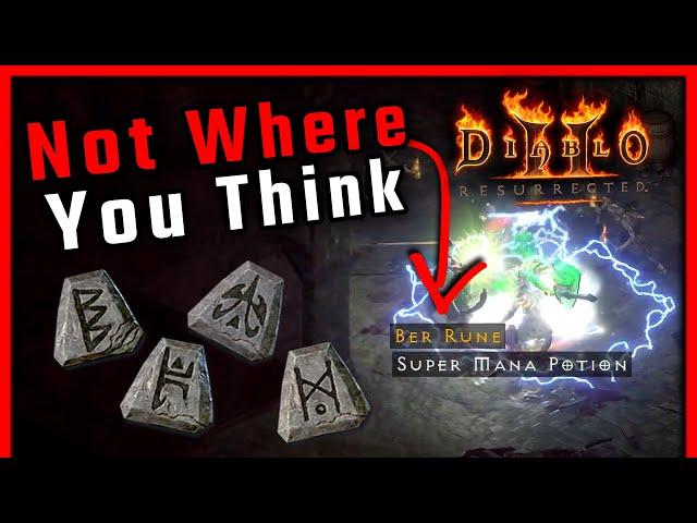 Where I ACTUALLY Find high Runes, It Will Surprise You - Diablo 2 Resurrected