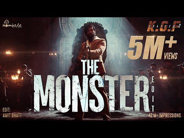 The Monster Song (Edit) KGF - Amit Bhatt | Yash | Ravi Basrur | Prashanth Neel | @HombaleFilms