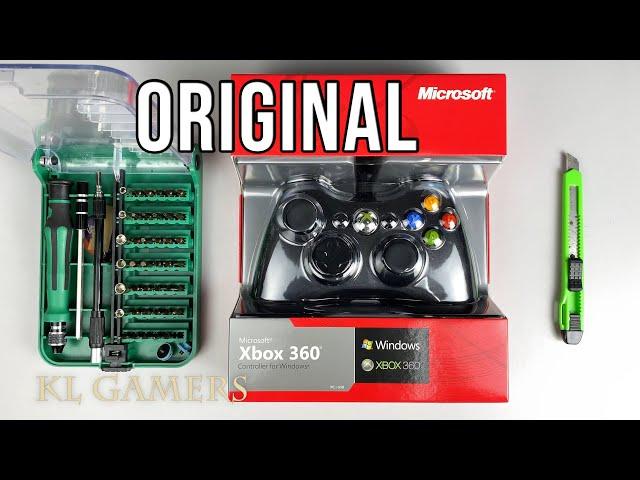 ORIGINAL Microsoft Xbox 360 Wired Controller ASMR Unboxing & disassemble