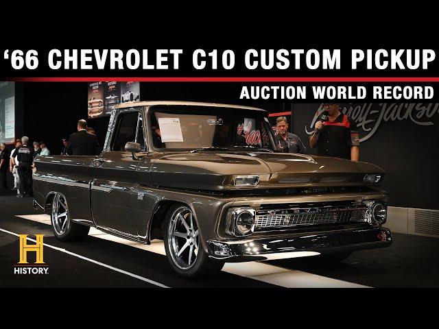 AUCTION WORLD RECORD // 1966 Chevrolet C10 Custom Pickup // BARRETT-JACKSON 2022 LAS VEGAS