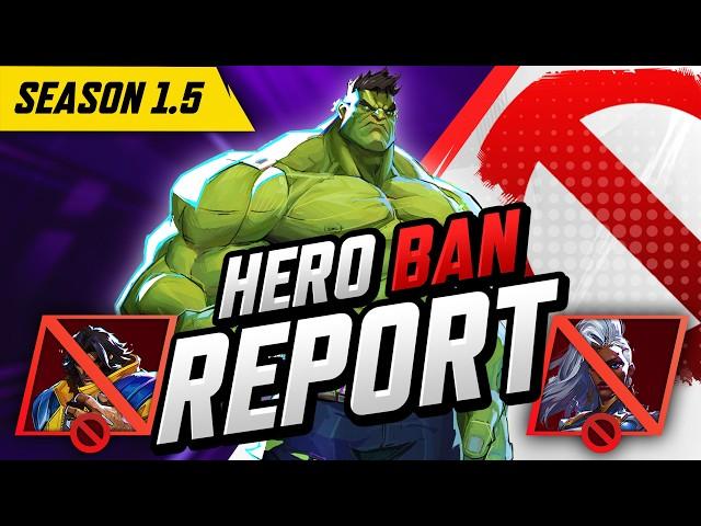 The Most Banned Heroes in Marvel Rivals (Season 1.5) | These were SHOCKING! | Rank Meta Breakdown