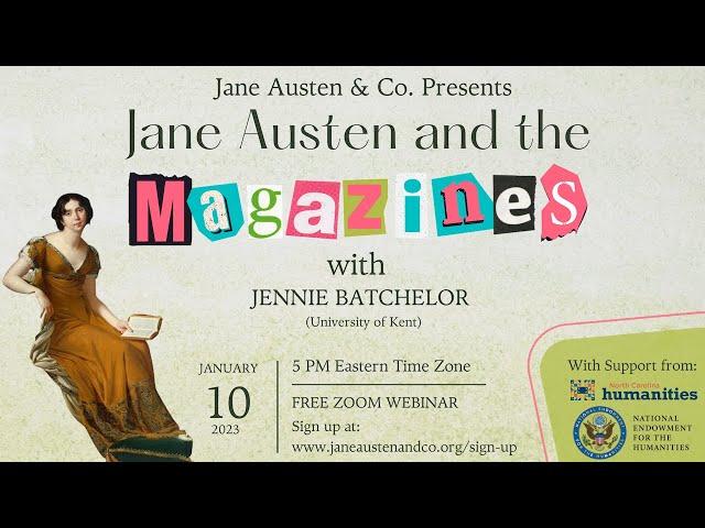 Jane Austen and the Magazines: with Jennie Batchelor