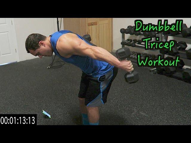 Intense 5 Minute Dumbbell Tricep Workout