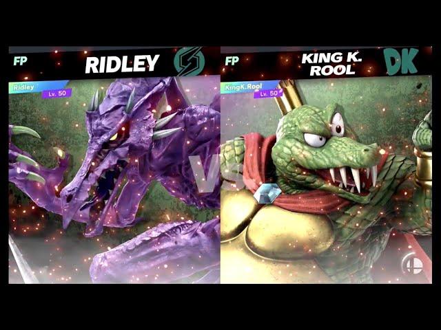 Super Smash Bros Ultimate Amiibo Fights – Request #17637 Ridley vs K Rool