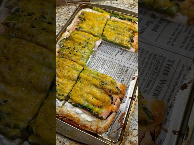 Рецепт «ВСЕ В ШОКЕ» #пицца #рецепты #спаржа #рекомендации #вкусно #ужин #быстро
