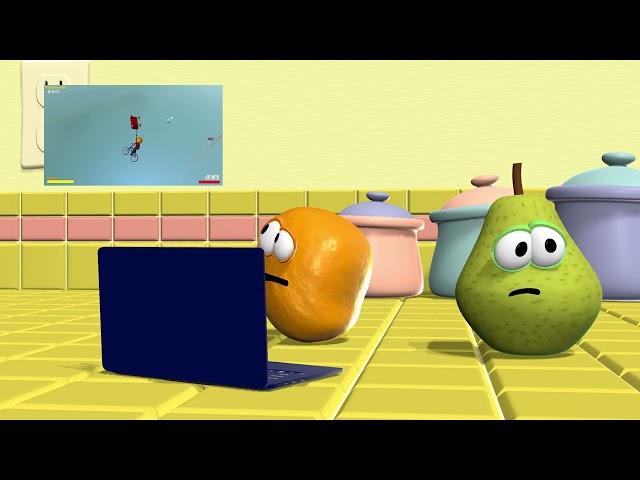 Pear Ragequits 'Guts and Glory' (VeggieTales/Annoying Orange Animation) (Valentine's Day Special)