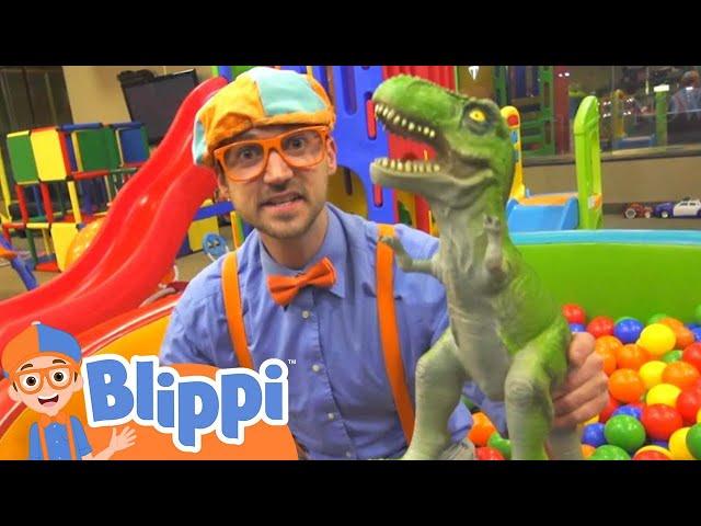 Blippi Visits an Indoor Playground @Blippi Educational Kids Videos