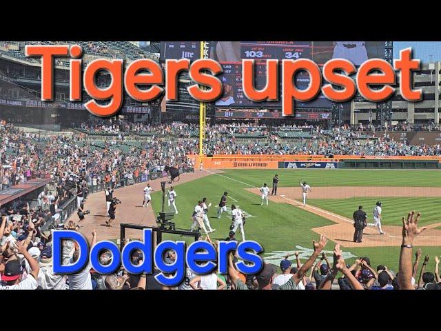 Detroit Tigers upset LA Dodgers at the last inning!!