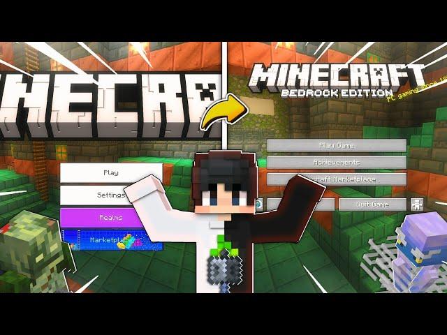 I Change MCPE In Java Edition In Minecraft 1.21 || Minecraft pe 1.21