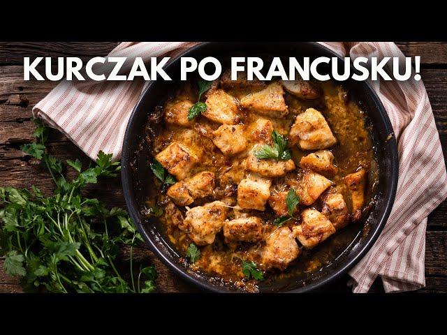 KURCZAK w KARMELIZOWANEJ CEBULI! Tradycyjny francuski obiad! | Pascal Brodnicki