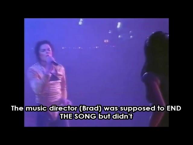 Michael Jackson fired his music director on stage!!