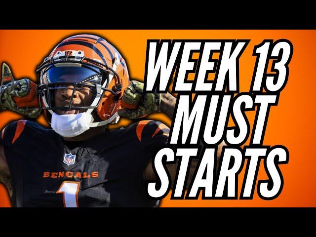 Fantasy Football Start/Sit Strategy for Week 13 (EVERY GAME)