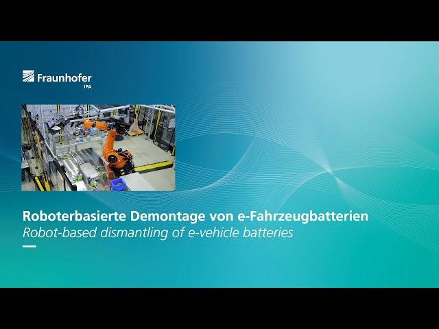 Roboter für automatisierte Demontage von Batteriemodulen