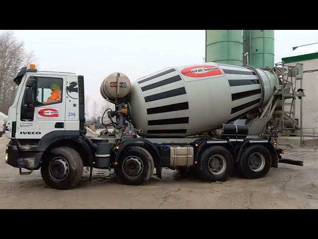 Zima w General Beton Concrete Mixer Cifa Iveco Building