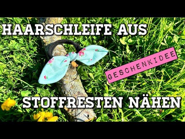 DIY: Kleine Haarschleife nähen aus Stoffresten!Einfaches Tutorial für süße Accessoires und Geschenke