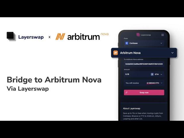 Bridge to Arbitrum Nova via Layerswap