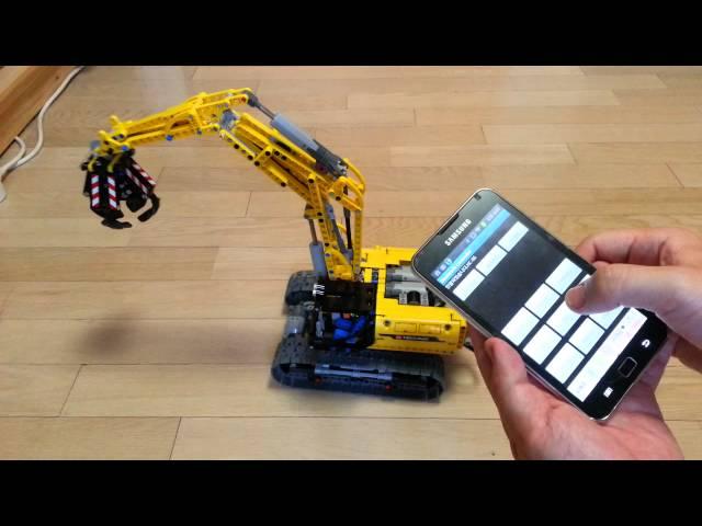 LEGO TECHNIC 42006 Controlled by Android (and Arduino IR Remote)