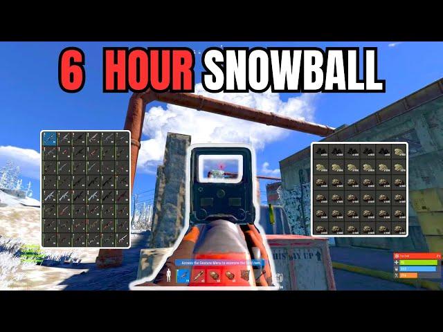 The GREATEST 6 Hour Snowball | Rust Console Movie