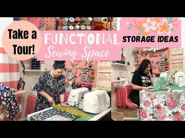 SEWING ROOM STORAGE IDEAS & HOW TO HAVE A FUNCTIONAL SEWING ROOM ~ORGANIZE YOUR SEWING ROOM DETAILS