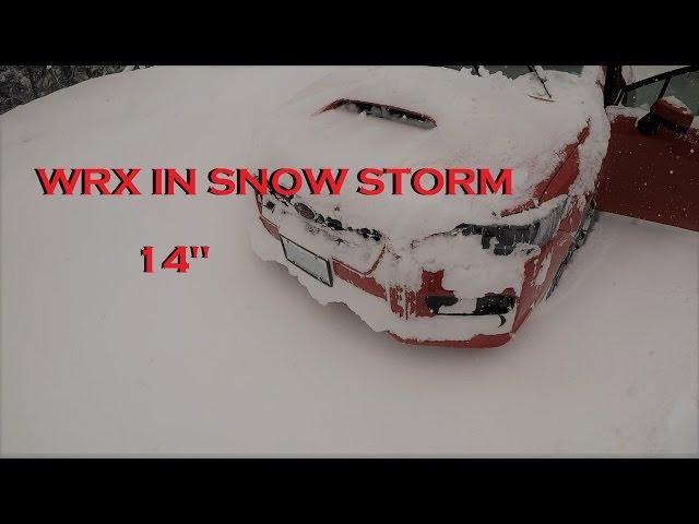 2017 WRX IN SNOW STORM (BLIZZAK WS-80)