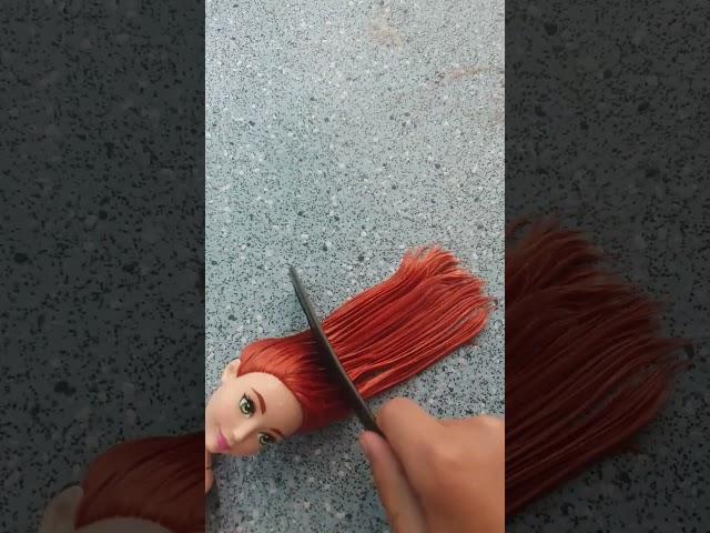 Straightening doll hair (short tutorial x)