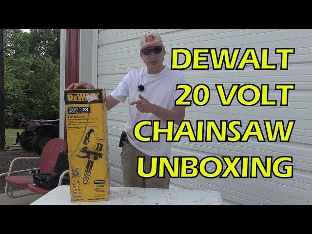 Dewalt 20V Chainsaw Unboxing:  DEWALT DCCS620B 20V MAX XR Compact 12 in. Cordless Chainsaw