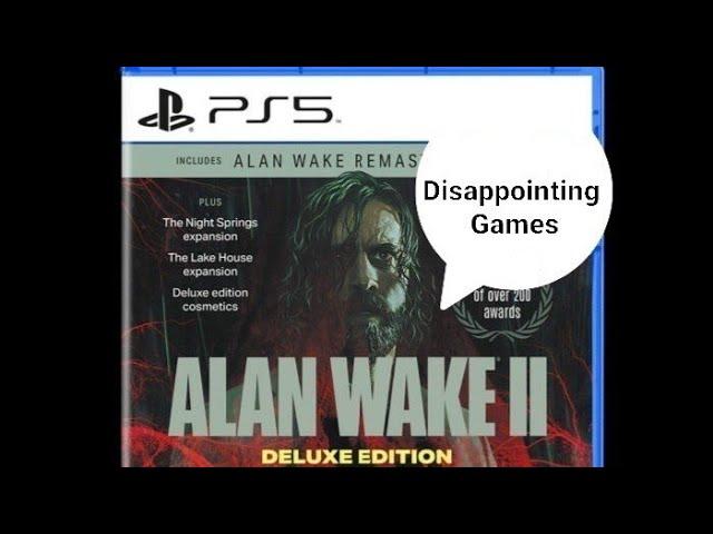 Disappointing Games (Featuring Resident Evil, Star Wars, Alan Wake and More)