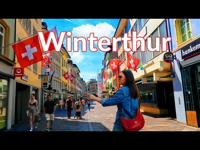 Winterthur Switzerland/4K Walk through the old town of Winterthur/4K Walking Winterthur