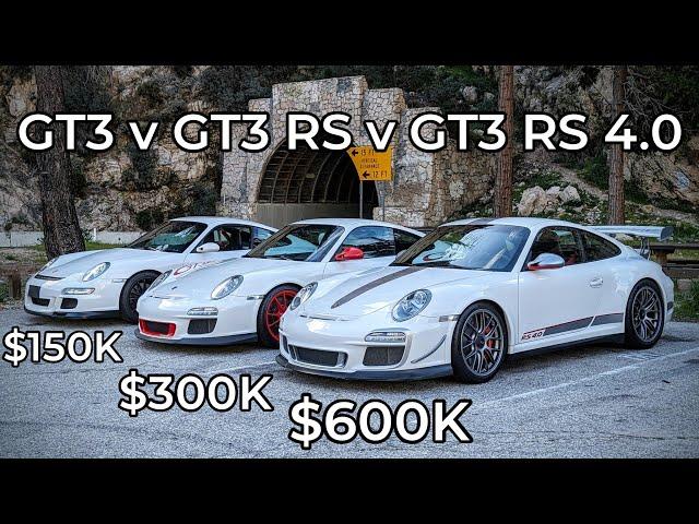 Porsche 997.1 GT3 vs 997.2 GT3 RS vs 997.2 GT3 RS 4.0 - Head to Head Review!