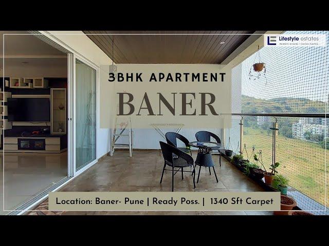 3BHK Apartment for sale at Baner- Pune | Ready Possession Semi-furnished & Higher floor West view