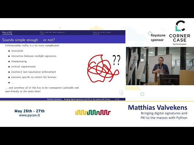 Matthias Valvekens - Bringing digital signatures and PKI to the masses with Python