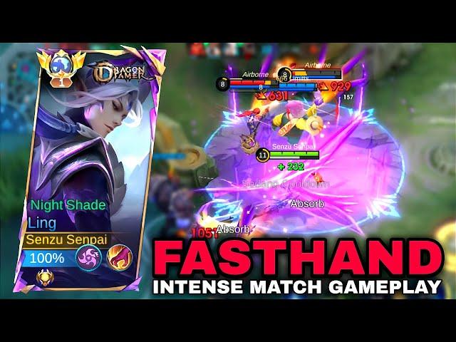 LING FASTHAND ( INTENSE MATCH ) MY STRATEGY TO GET WINSTREAK - Top Global Ling Mobile Legends