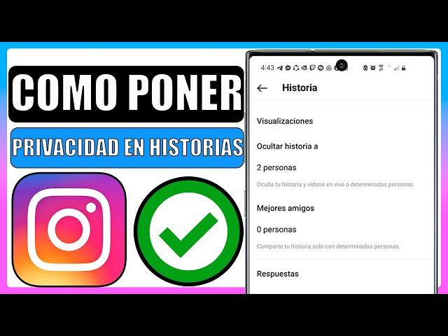 Como poner privacidad en historias de instagram