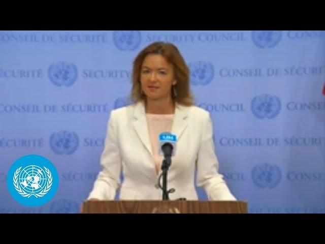 Slovenia on UNRWA and Gaza - Security Council Media Stakeout