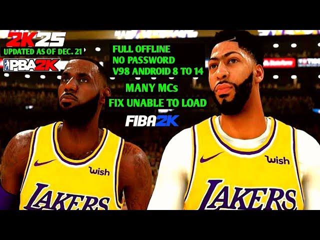 NBA 2K25 ANDROID FORMIDABLE DUO OF LEBRON JAMES AND ANTHONY DAVIS GAMEPLAY V98 UPDATED