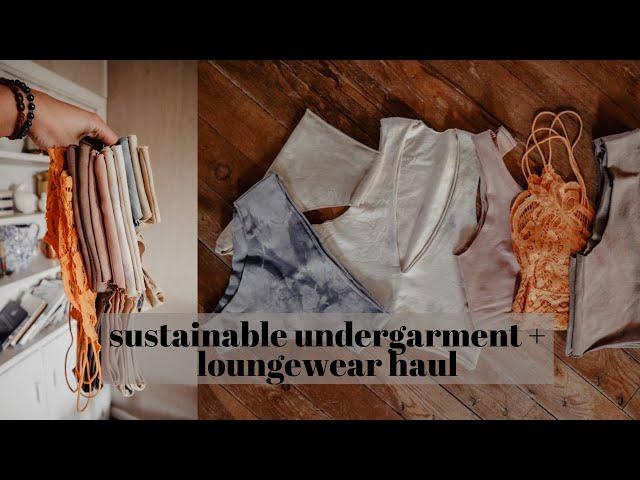 Sustainable Undergarment + Loungewear Haul | Bra And Underwear Haul | Free People + Irie Collection