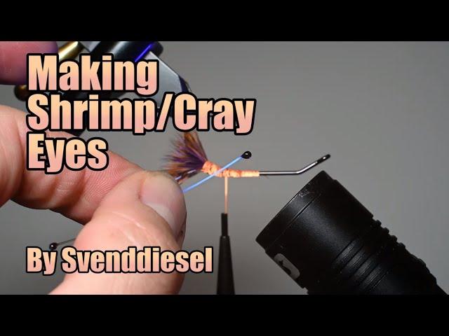 How to make Shrimp Or Crayfish Eyes For Fly Patterns by Svenddiesel