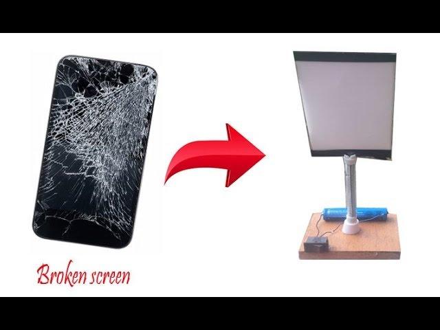 How to make flash light from  broken phone screen