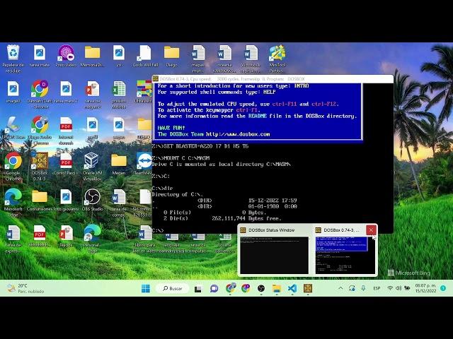 Como instalar assembler MASM y DOSBox