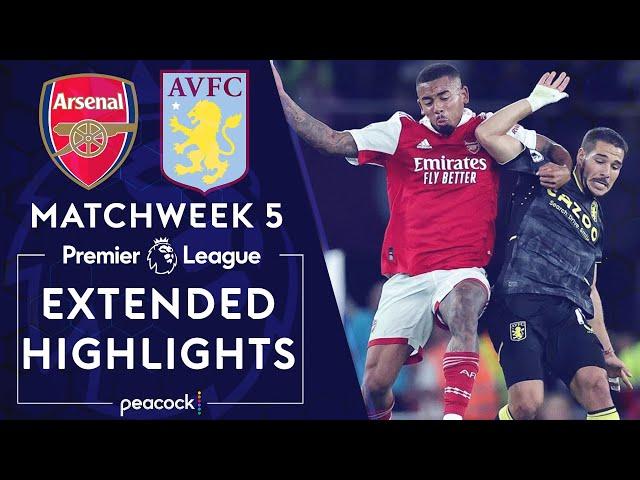 Arsenal v. Aston Villa | PREMIER LEAGUE HIGHLIGHTS | 8/31/2022 | NBC Sports