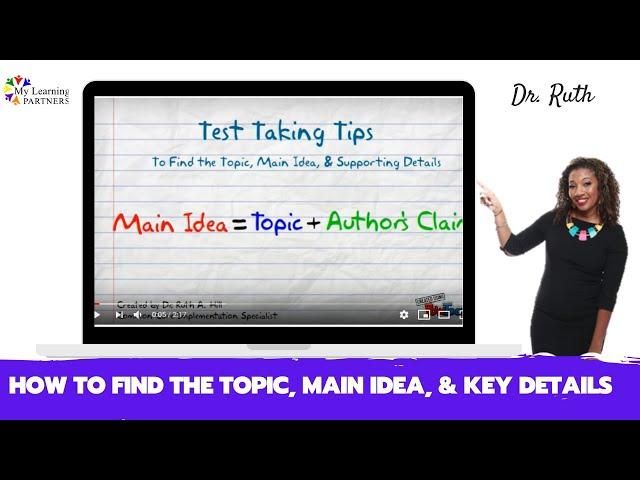 How to Find the Topic, Main Idea, Supporting Details