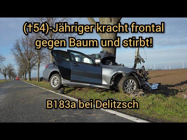 † Schnell, Schneller, Tod - Tödlicher Verkehrsunfall auf der B183a bei Delitzsch - BMW Frontalchrash