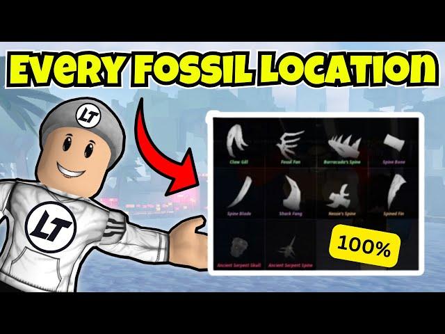 All 10 BONE LOCATIONS in (Roblox Fisch)