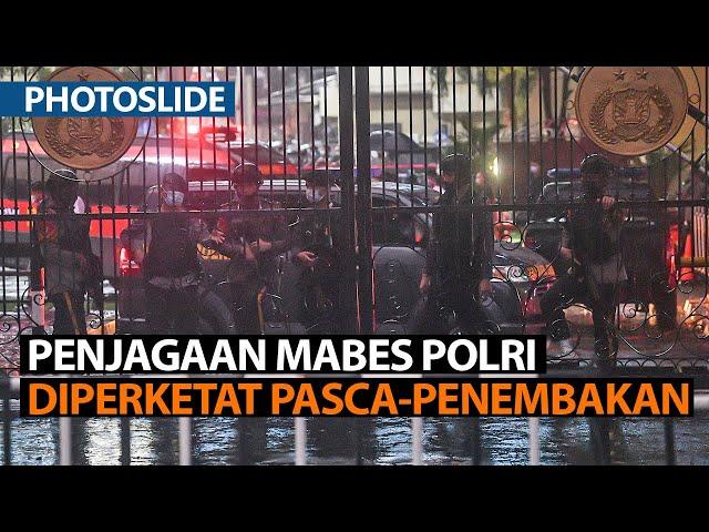 Penjagaan Mabes Polri Diperketat Pasca-penembakan