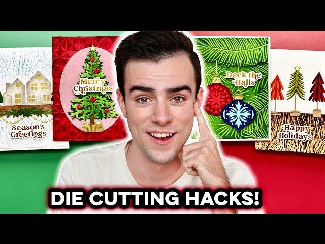 GENIUS Die Cutting Hacks For STUNNING Layered Christmas Cards!